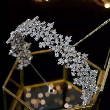 Bridal Headwear Hair Accessories Jewelry,Crowns For Women Wedding Accessories,Cubic Zirconia Crown,Tiara,Bridesmaid Gift
