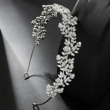 Luxury Bridal Tiara Wedding Headband Cubic Zirconia Bride Headband Tiaras And Crowns For Women Party Prom Hair Jewelry Headdress