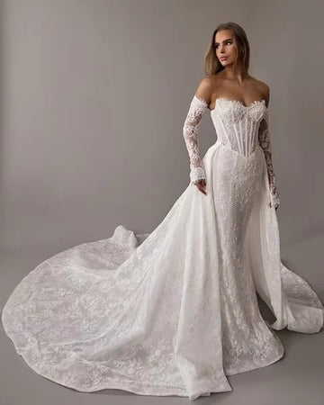 Customized Corset Curvy Wedding Dress Luxury Robe Mariage Femme vestido de noiva