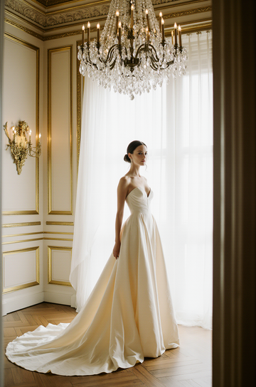 The Modern Strapless Corset Wedding Dress – Luxury Elegance by MaisonBridal