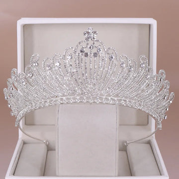 Luxury Crystal Crown Tiara Baroque Rhinestone Prom Diadem Crown Women Bridal Wedding Hair Accessories Jewelry Tiaras And Crowns