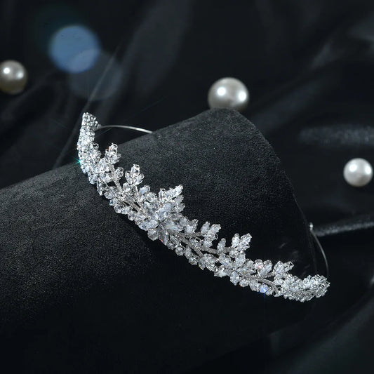 Luxury Bride Crowns Tiaras For Wedding Headpiece Crystal Bridal Headband Crowns For 15 Years Birthday Women Diadem Hair Jewelry